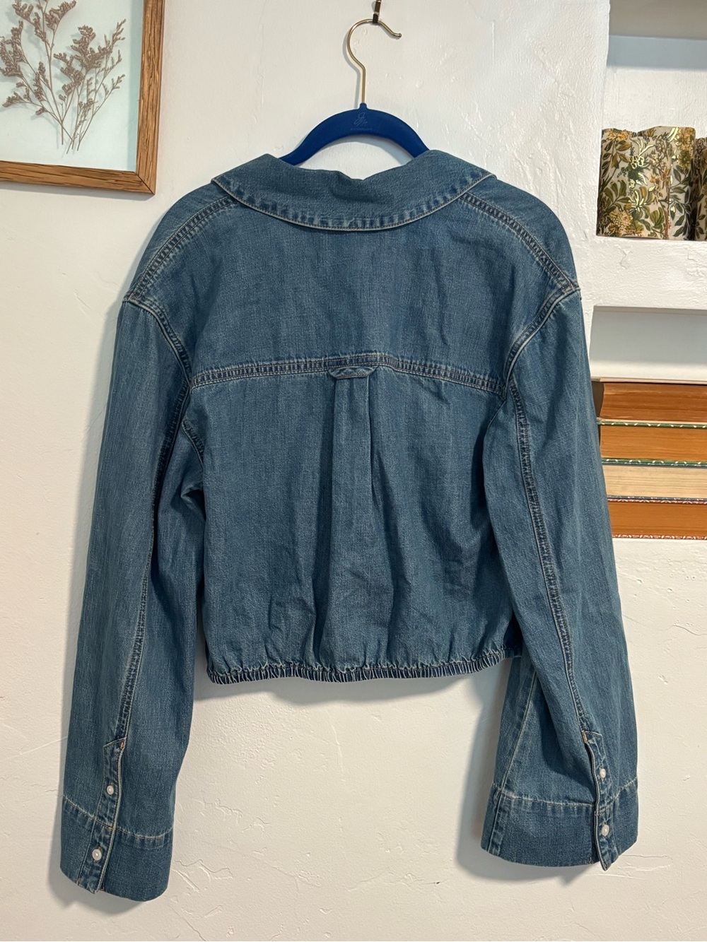 Veronica Beard | Timothy Twist Hem Denim Shirt- Light Blue - Picture 11 of 11